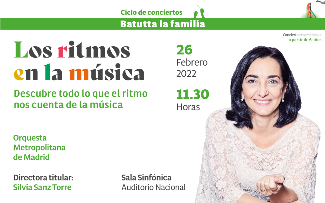 Silvia Sanz presenta “Los ritmos en la música”, el segundo concierto de Batutta la familia, el 26 de febrero en el Auditorio Nacional