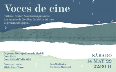 Silvia Sanz dirigirá “Voces de cine”, el espectacular fin de temporada de la Orquesta Metropolitana de Madrid y el Coro Talía.