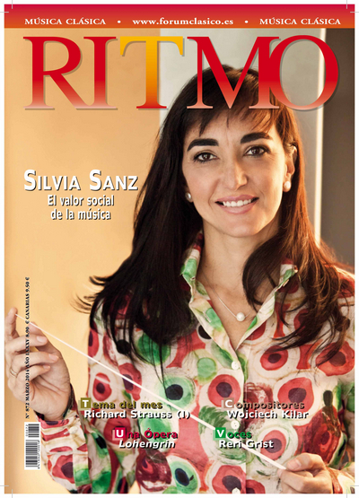 Silvia Sanz, portada de Ritmo